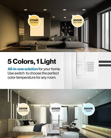 Sunco 12-pack selectable CCT switch demonstrates easy color temperature tuning.