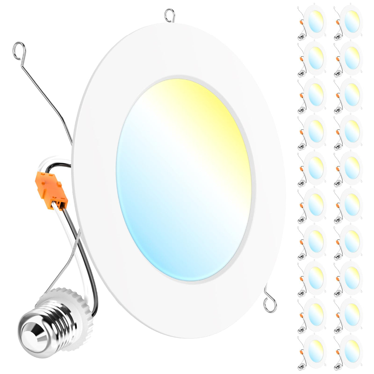 Sunco 20-pack retrofit LED downlight 6-inch for fast ceiling upgrades.