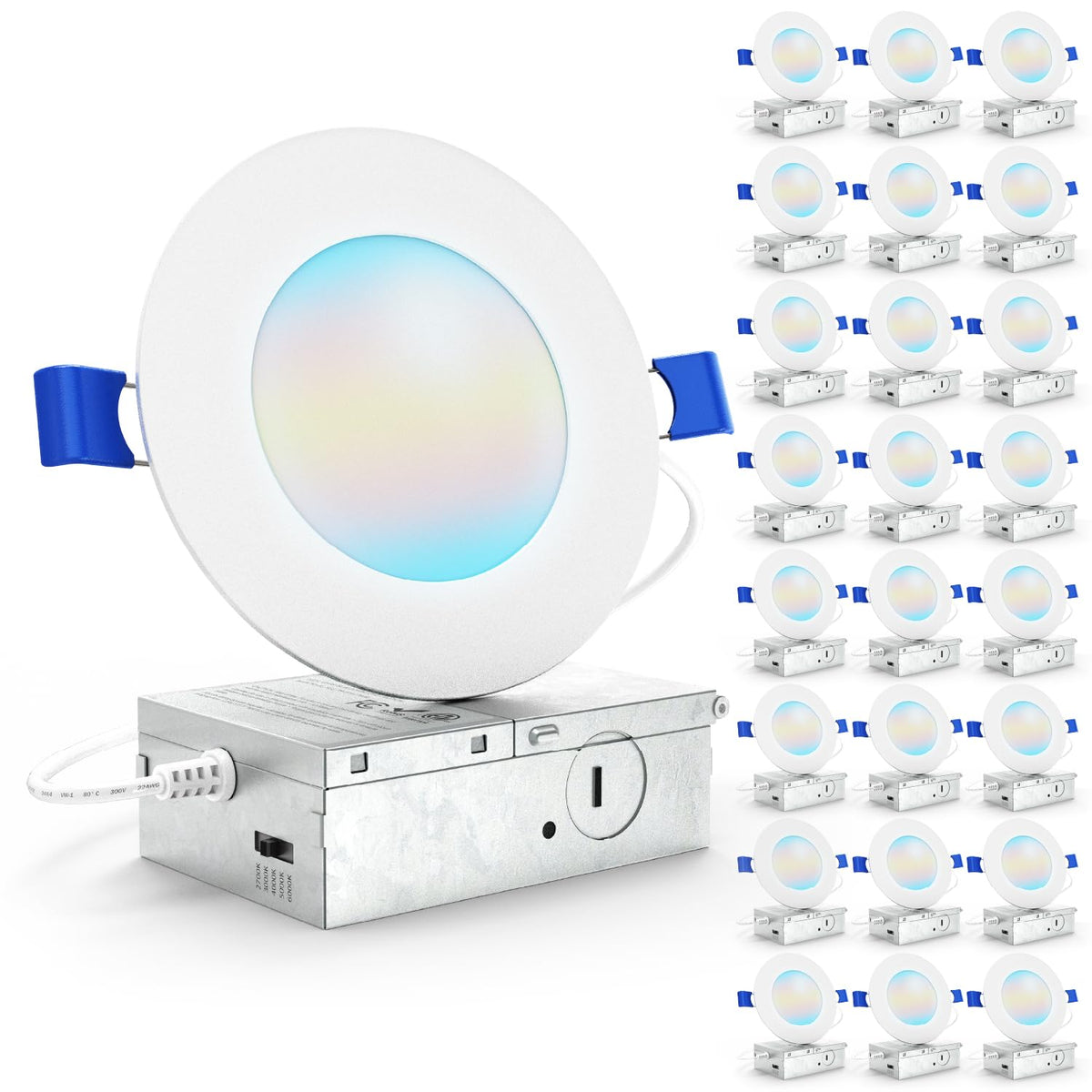 Sunco 4 inch LED downlight with junction box for easy installation