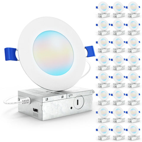 Sunco 4 inch LED downlight with junction box for easy installation