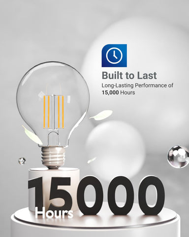 4000K cool white Sunco G25 LED globe bulb for crisp task light