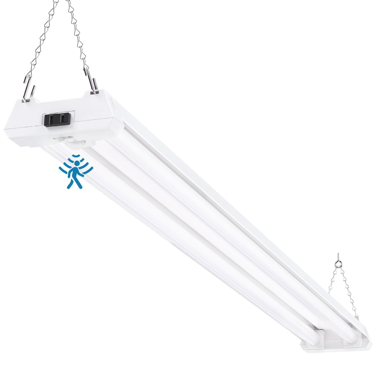 Sunco 4ft LED shop light with motion sensor for garage hands free lighting