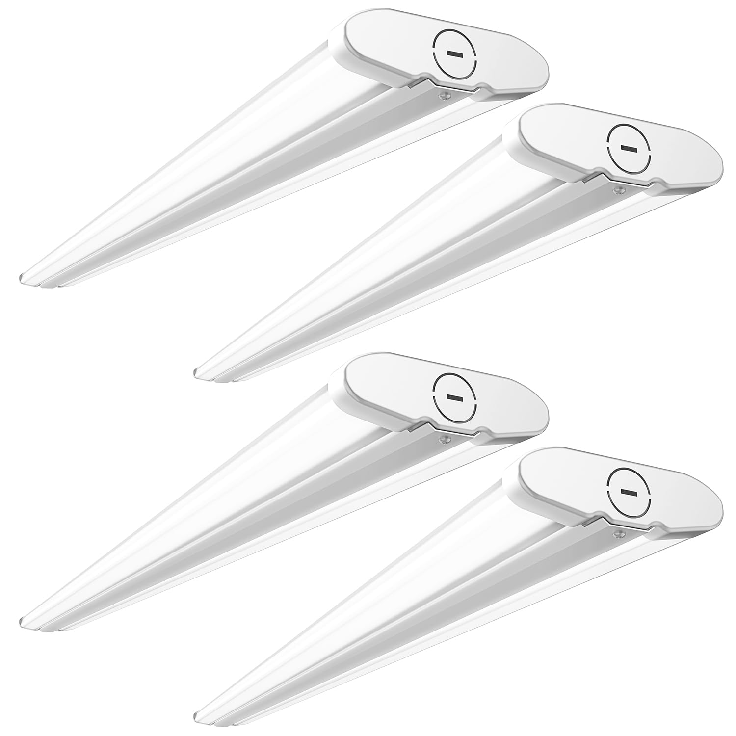 Sunco 4ft LED shop light wraparound with bright, space-saving illumination for garages.