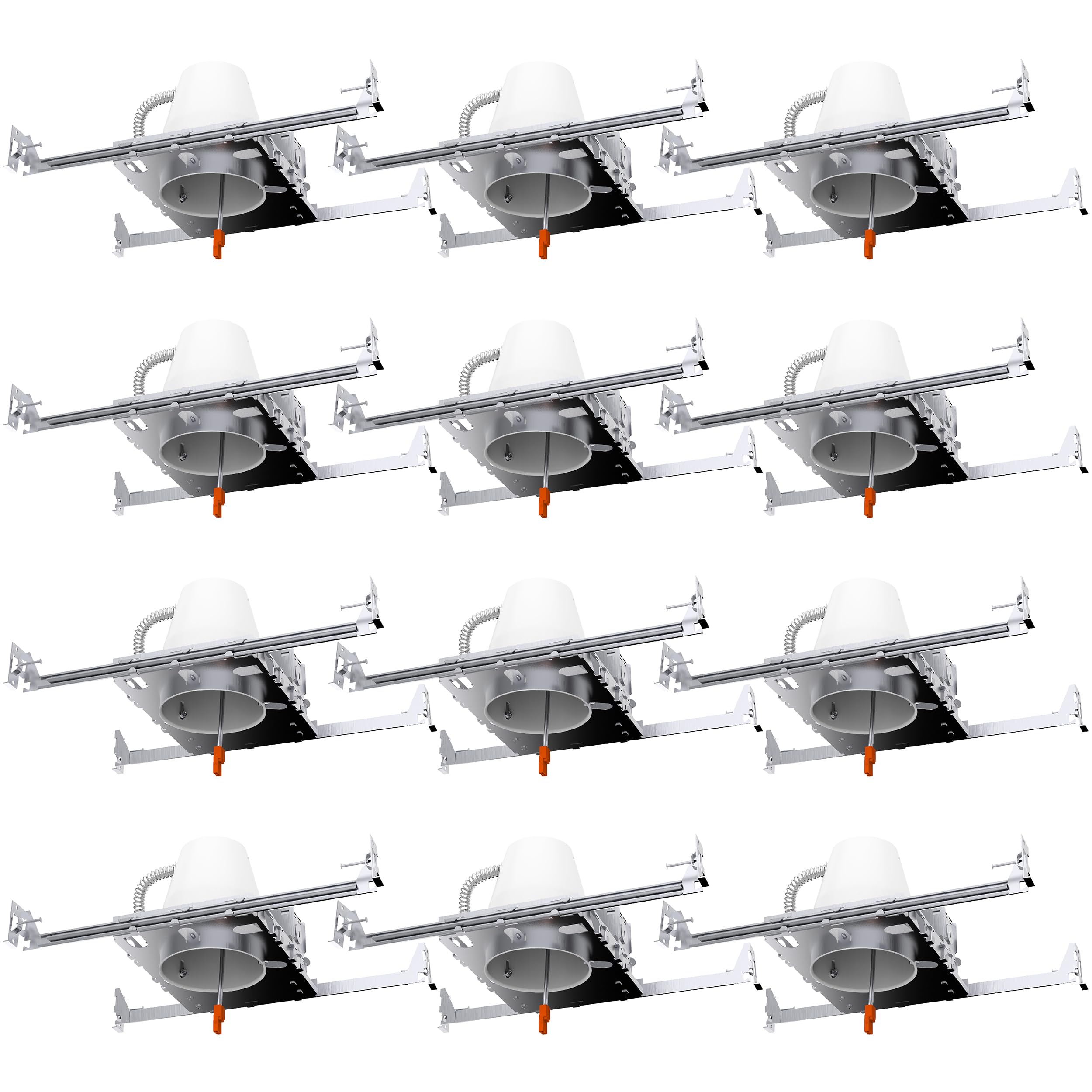 Sunco Lighting 4-inch can light housing for new construction, airtight and IC rated.