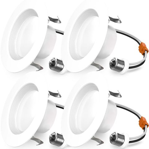 Sunco Lighting 4-inch LED downlight with a baffle trim for warm, evenly lit spaces