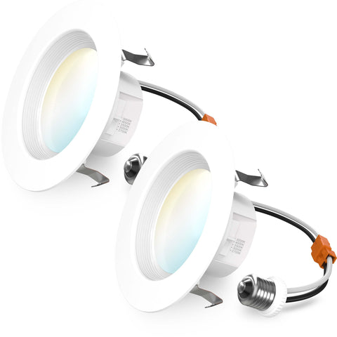 Sunco 4-inch LED downlight with baffle trim ideal for kitchen lighting