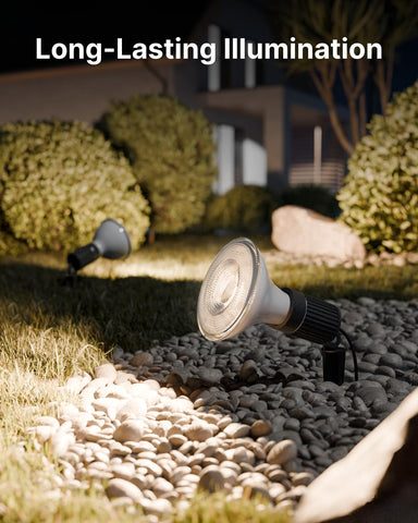 Sunco 5000K daylight brightness enhances outdoor visibility at night.
