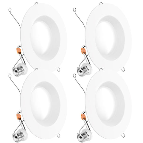 Sunco 6-inch LED downlight with baffle trim for bright, even ceiling illumination.
