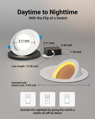 Beamed adjustment of Sunco gimbal downlight demonstrates precise task lighting