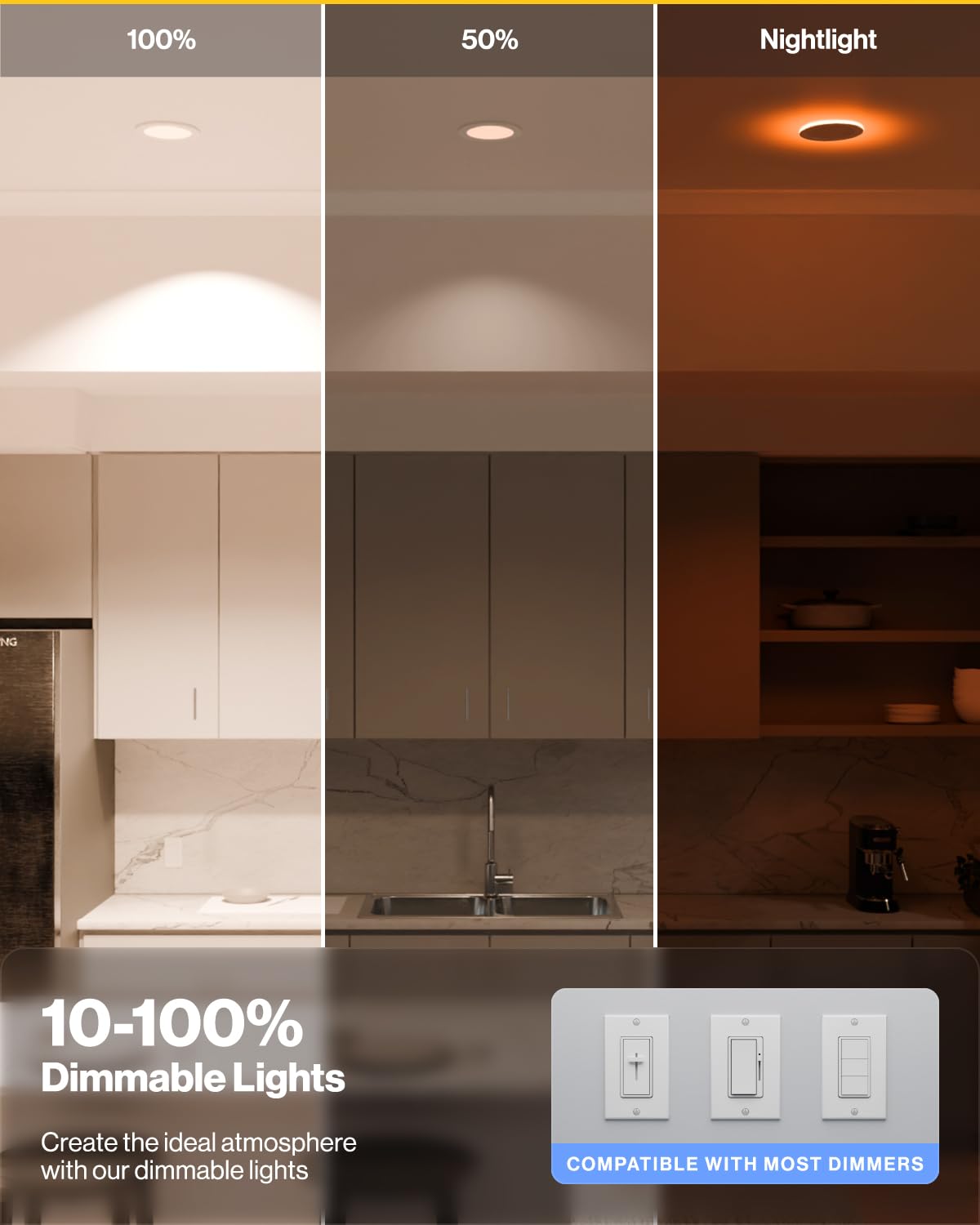 Sunco Lighting 1500 lumens, 15W LED provides bright, energy-efficient illumination.