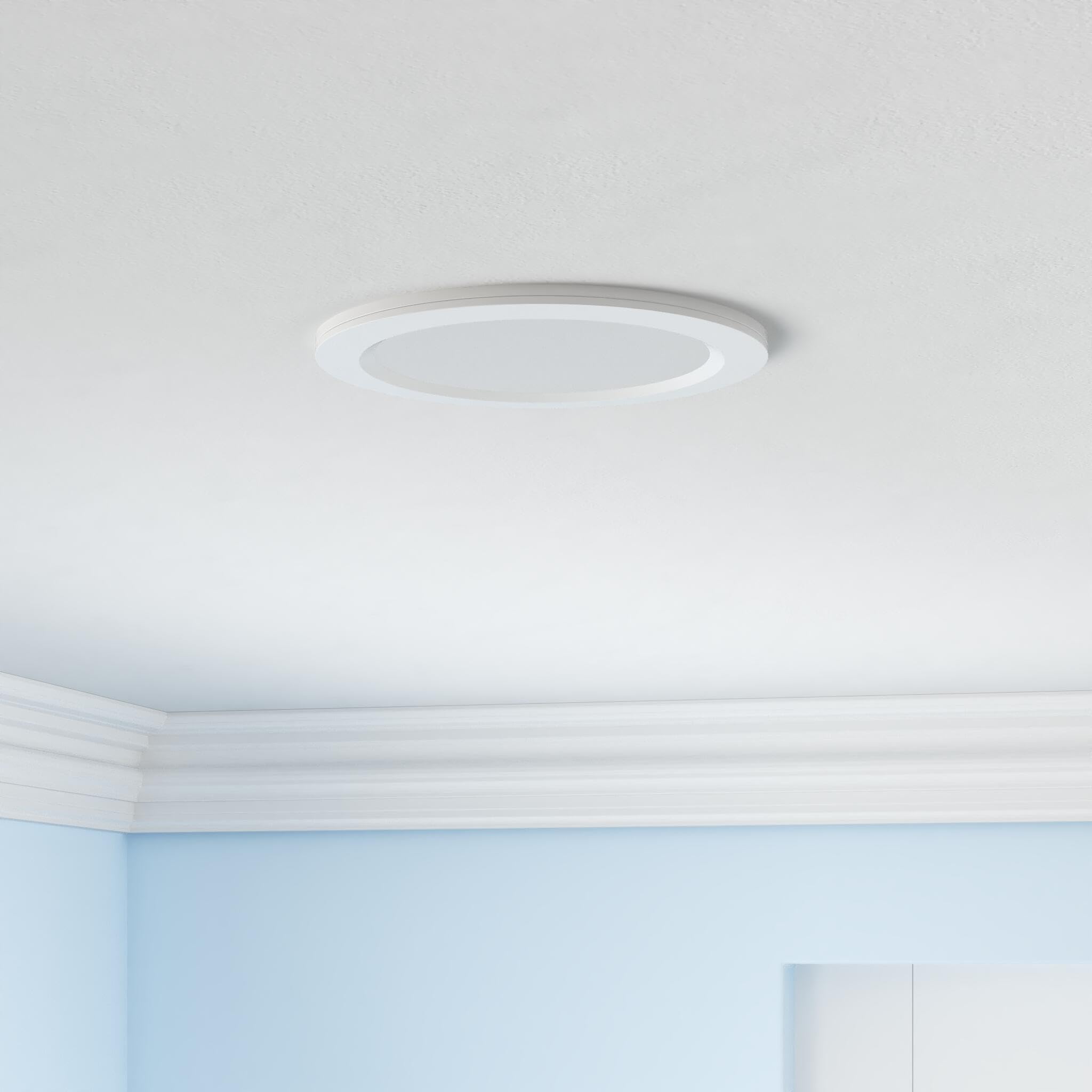 Sunco Lighting recessed downlight with selectable CCT switch for flexible ambience.