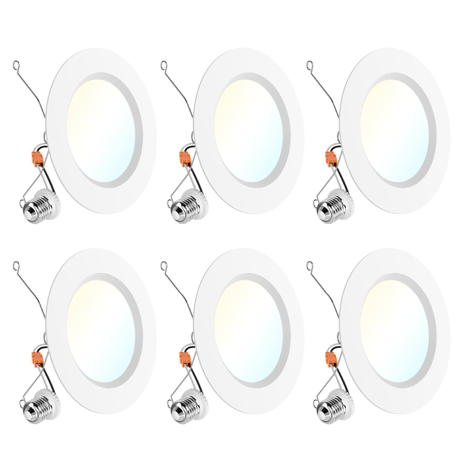 Sunco 6-inch LED recessed retrofit pack for bright kitchen lighting