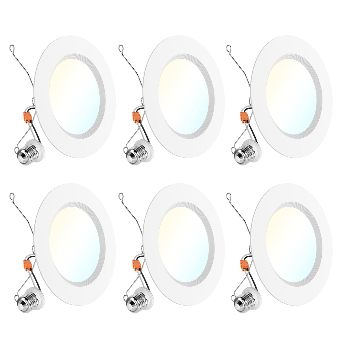 Sunco 6-inch LED recessed retrofit pack for bright kitchen lighting