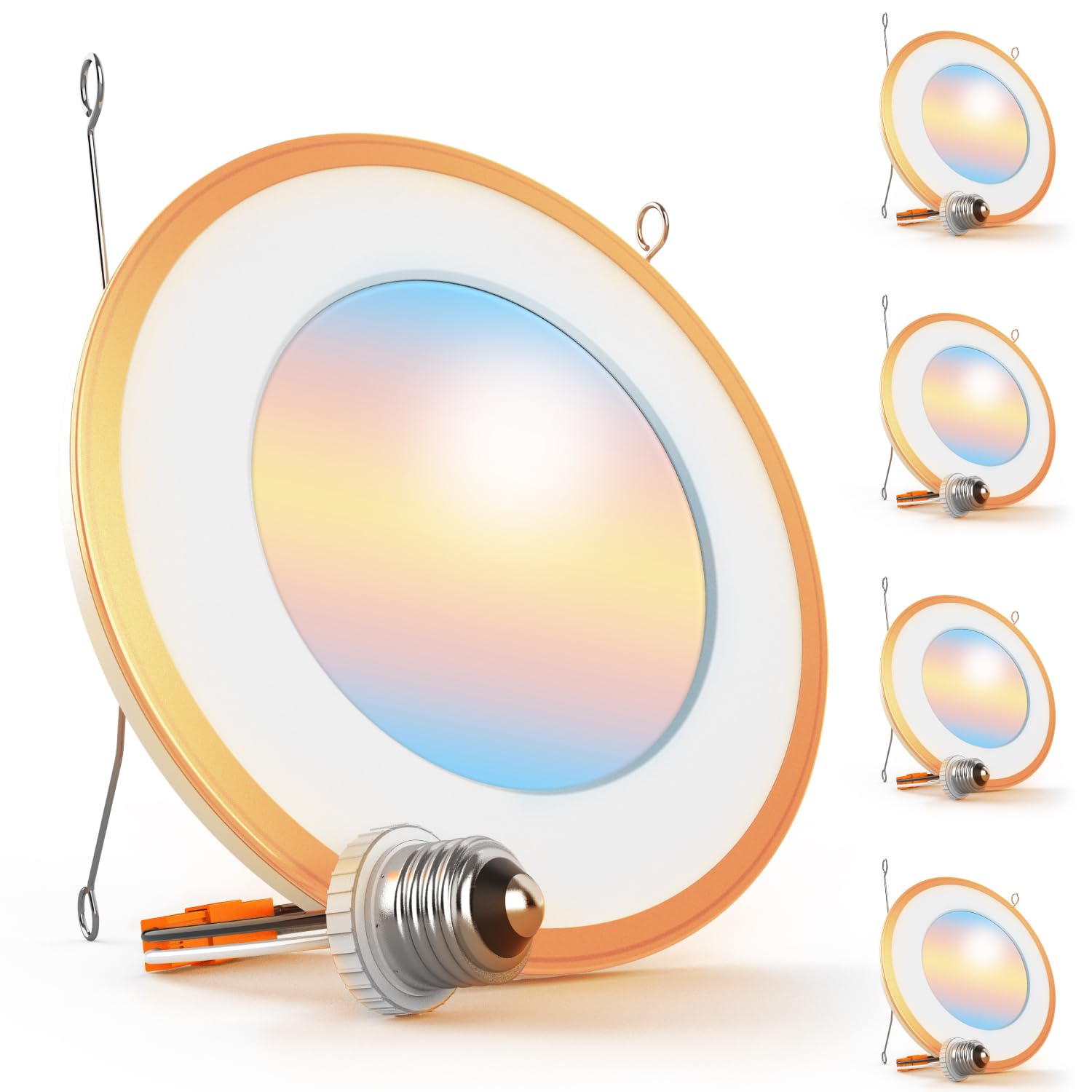 Sunco 6-inch can light installation with easy E26 base boosts setup efficiency.