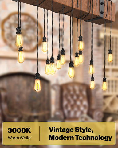 Sunco 75W-equivalent LED Edison bulbs with E26 base for chandeliers