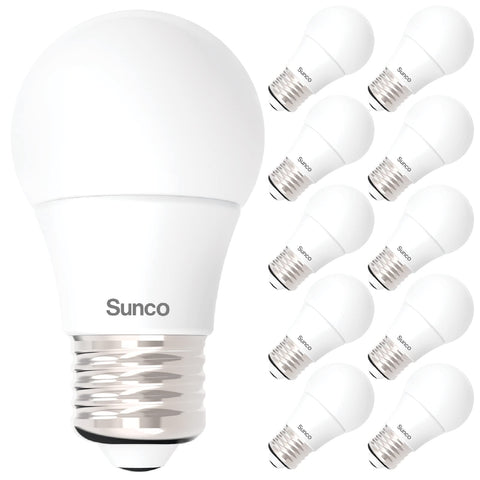Sunco A15 LED bulb dimmable in refrigerator provides clear, stable illumination.