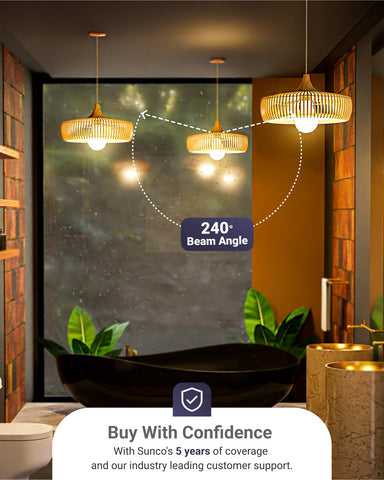 Sunco A19 LED bulbs UL listed with trusted US-based support