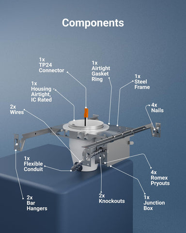 Sunco adjustable bar hangers provide secure install.