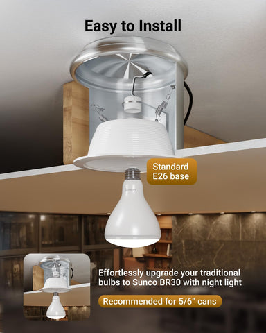 Sunco BR30 six-pack for multiple rooms and energy savings