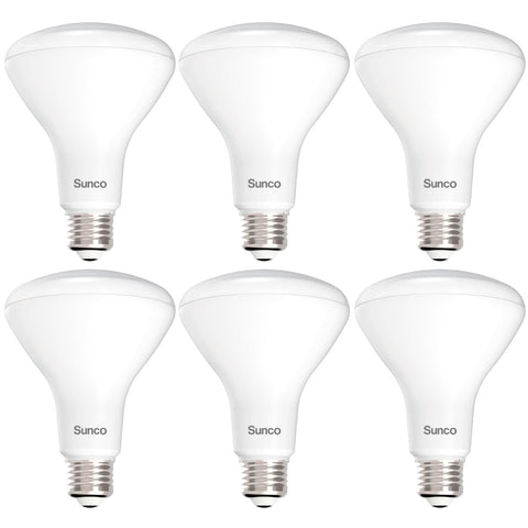 Sunco BR30 LED bulb in recessed can for even flood lighting