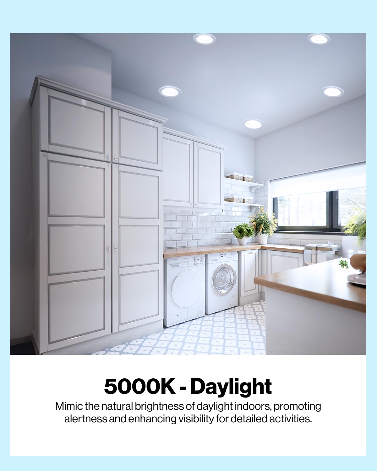 Sunco BR30 LED bulb with dimmer control demonstrating adjustable mood lighting