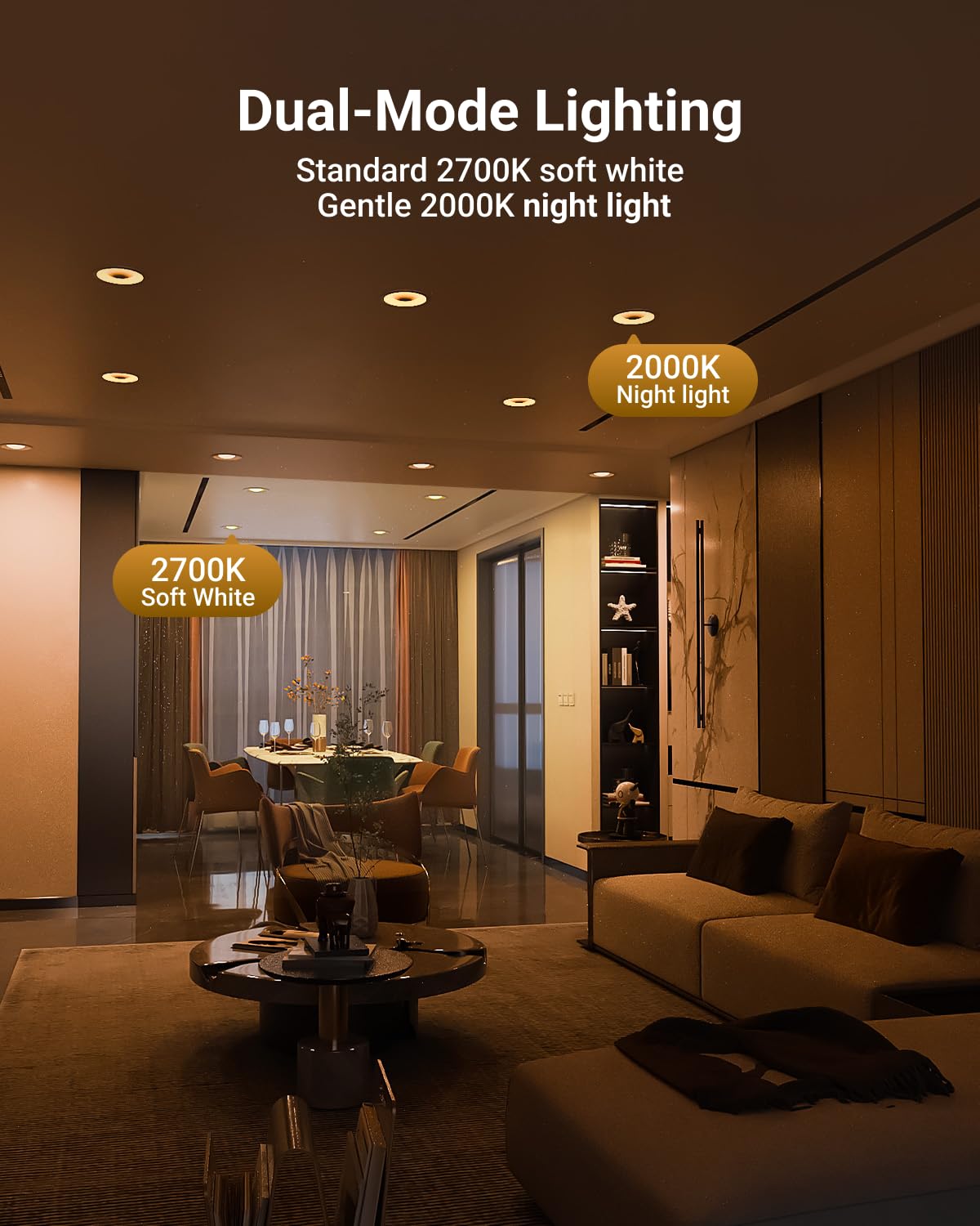 Sunco BR30 night light dimmable for adjustable mood lighting
