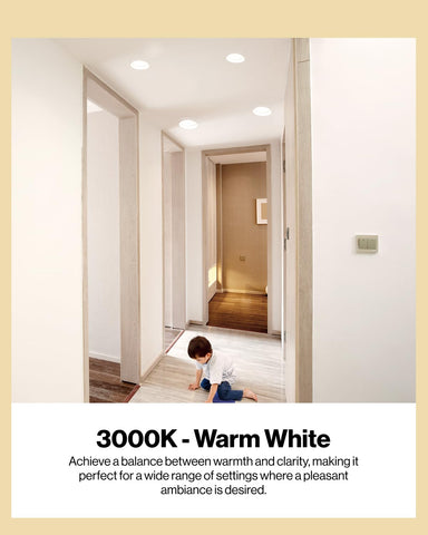 Sunco BR30 soft white 3000K glow ideal for living spaces and kitchens.