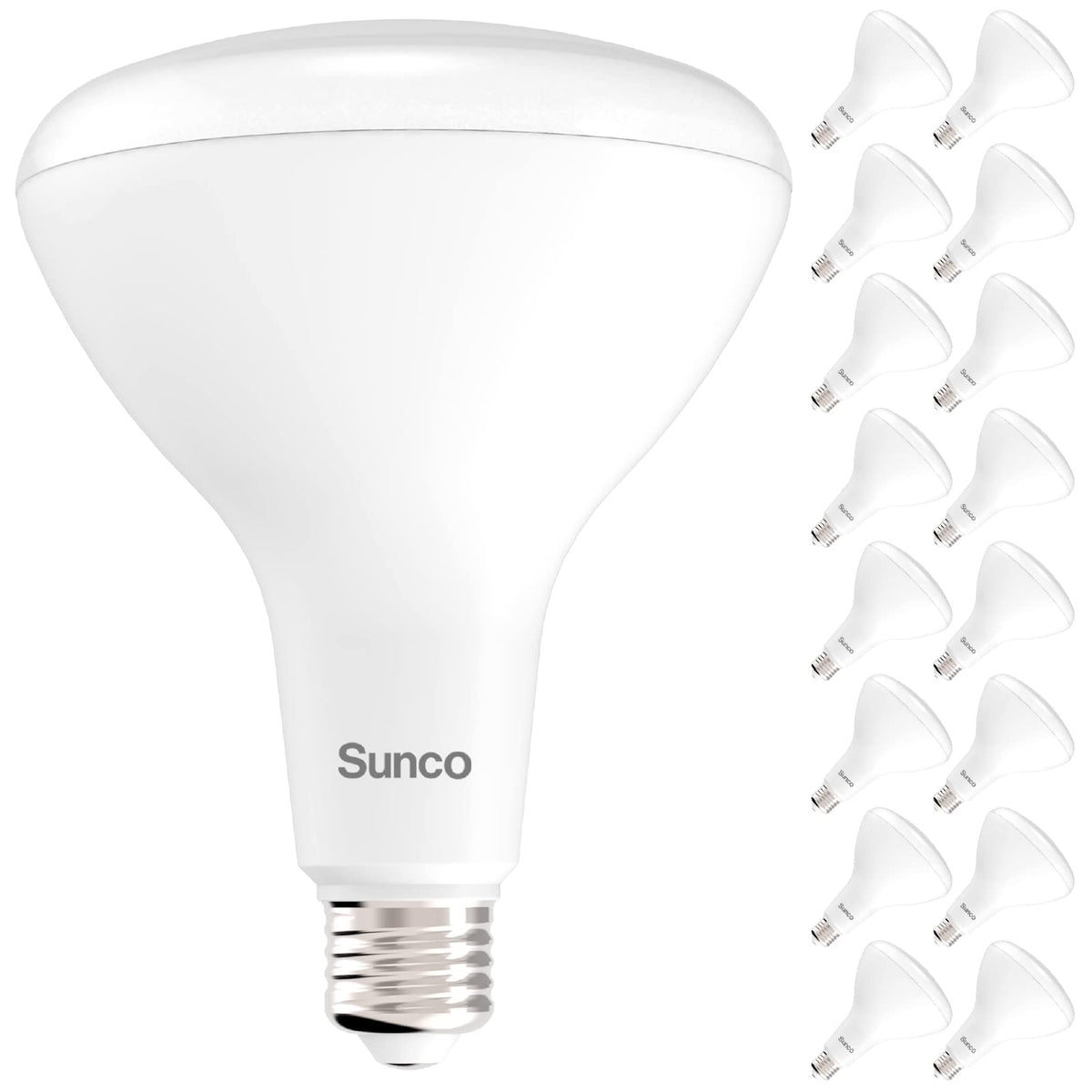 Sunco BR40 LED bulb indoor flood image showing even light for living spaces