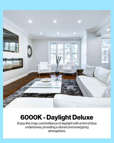 Sunco BR40 6000K daylight deluxe for crisp color and tasks.