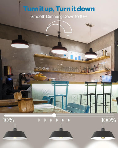 Sunco lighting for cafes, boutiques, and restaurants delivers inviting ambiance.