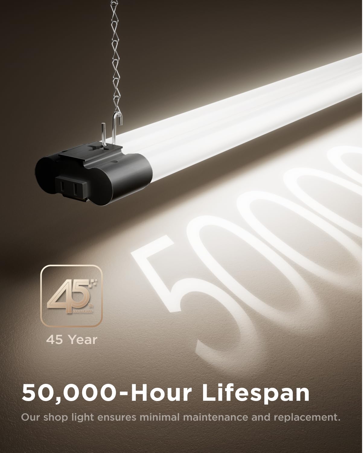 Sunco surface-mount bracket supports clean, easy ceiling installation.