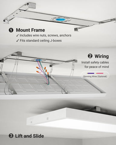 Sunco 2-pack delivers reliable, compact office lighting in two fixtures