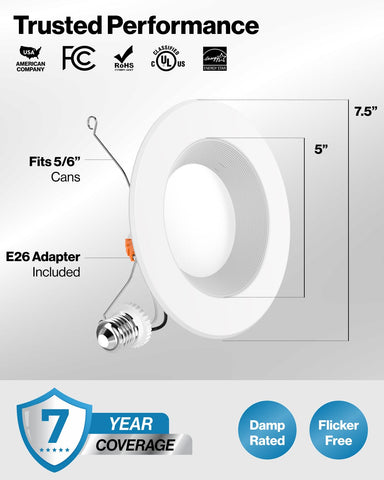 Sunco damp location capable lights ideal for moisture-prone areas.