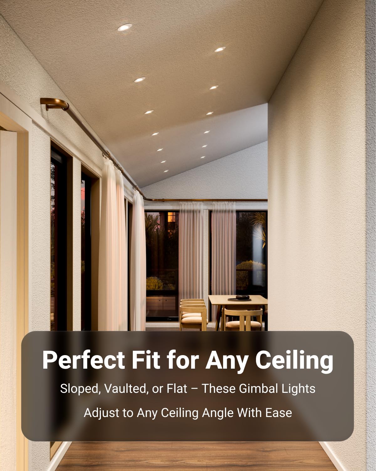 Sunco damp-location rated downlight suitable for bathrooms or kitchens.