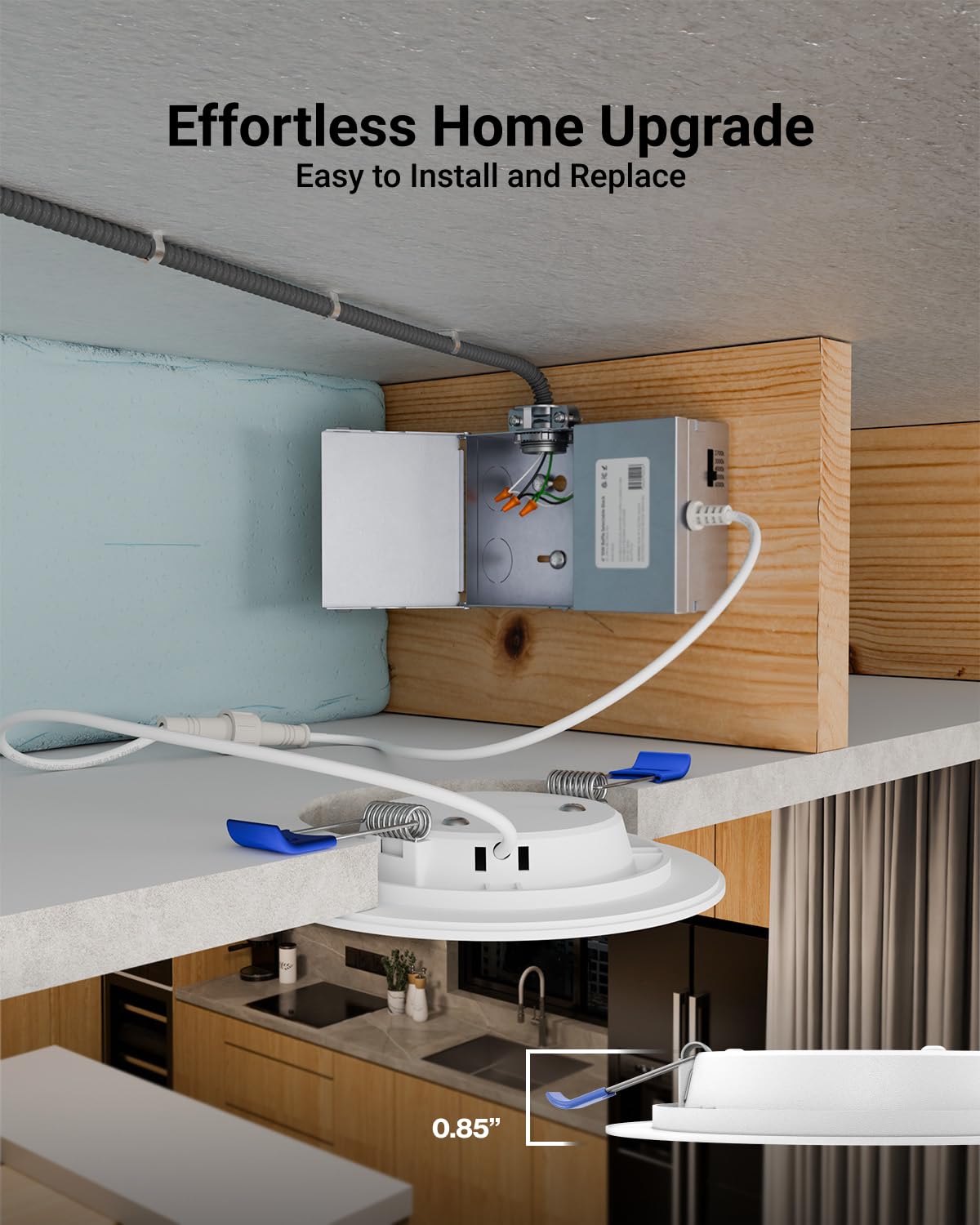 Sunco dimmable 10W LED downlight for adjustable brightness
