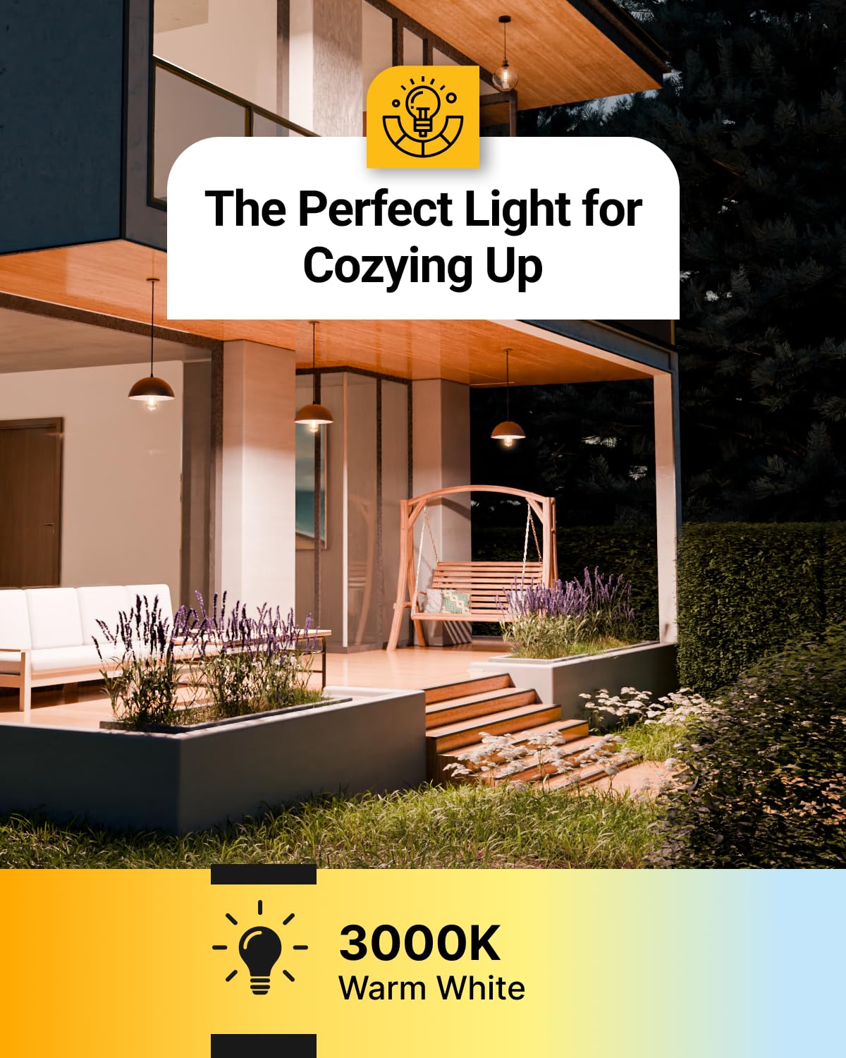 Sunco E26 base weatherproof outdoor light ready for year-round use