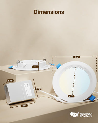 Sunco easy installation with junction box no can required
