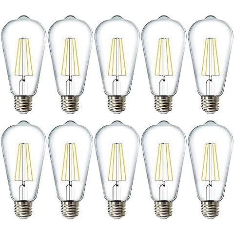 Sunco Edison ST64 clear filament waterproof bulb illuminates outdoor spaces with vintage charm.