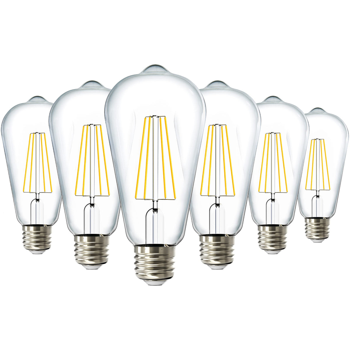 Sunco Edison ST64 clear filament bulb for decorative lighting with vintage charm