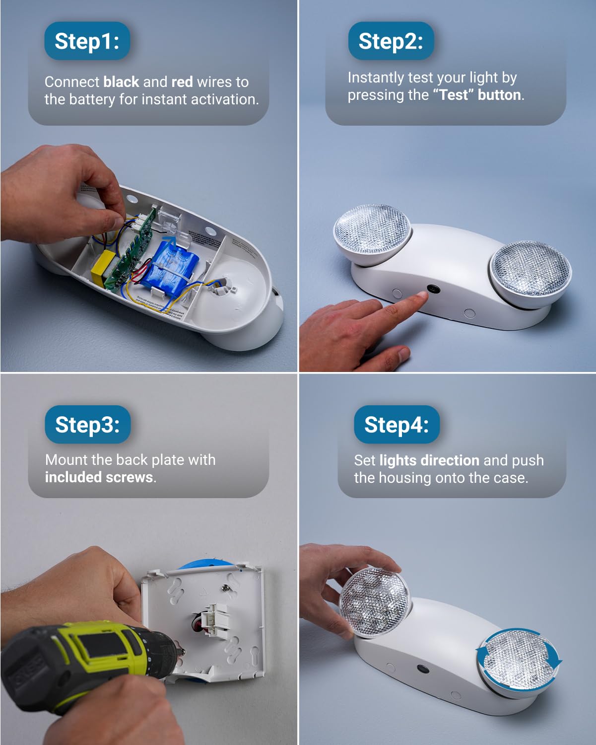 Sunco Emergency Light consumes only 2W while producing bright 200 lumens.