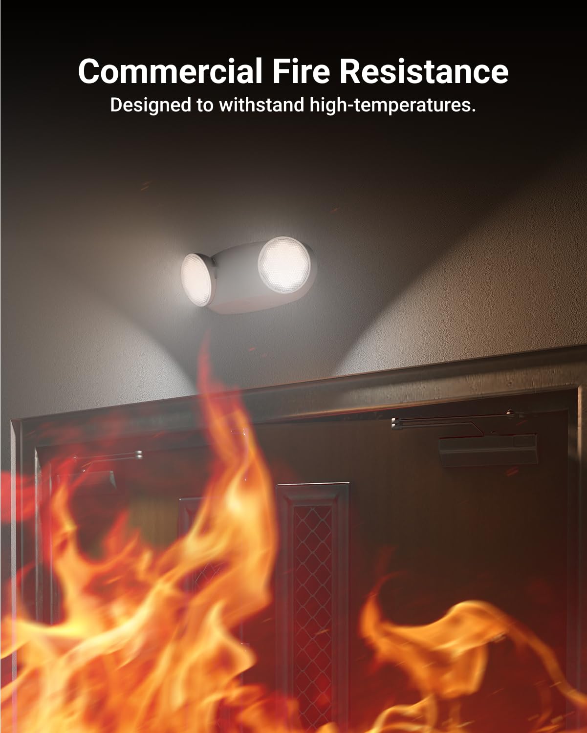 Sunco Emergency Light delivers 6500K cool white illumination for clear visibility.