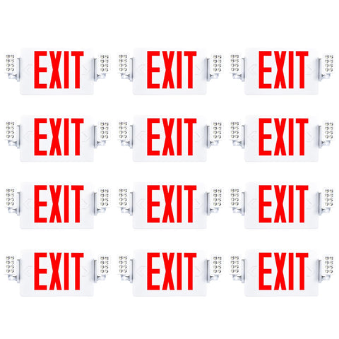 Sunco Exit Sign with dual LED wall mount for clear guidance during outages