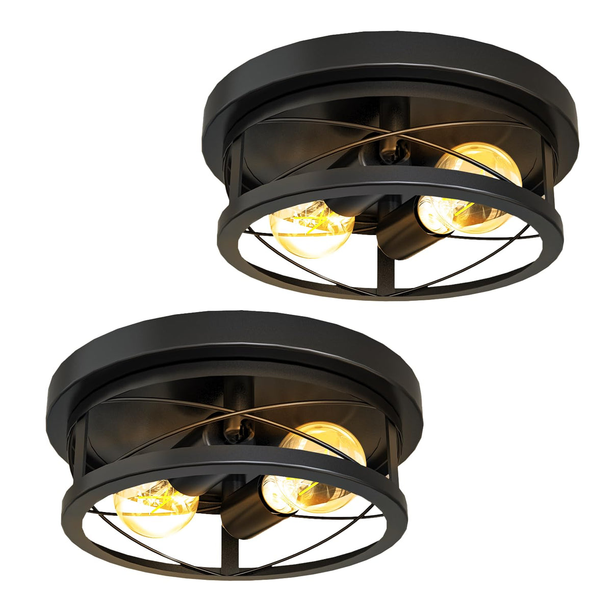 Sunco Farmhouse ceiling light, 11-inch diameter, broad entryway illumination