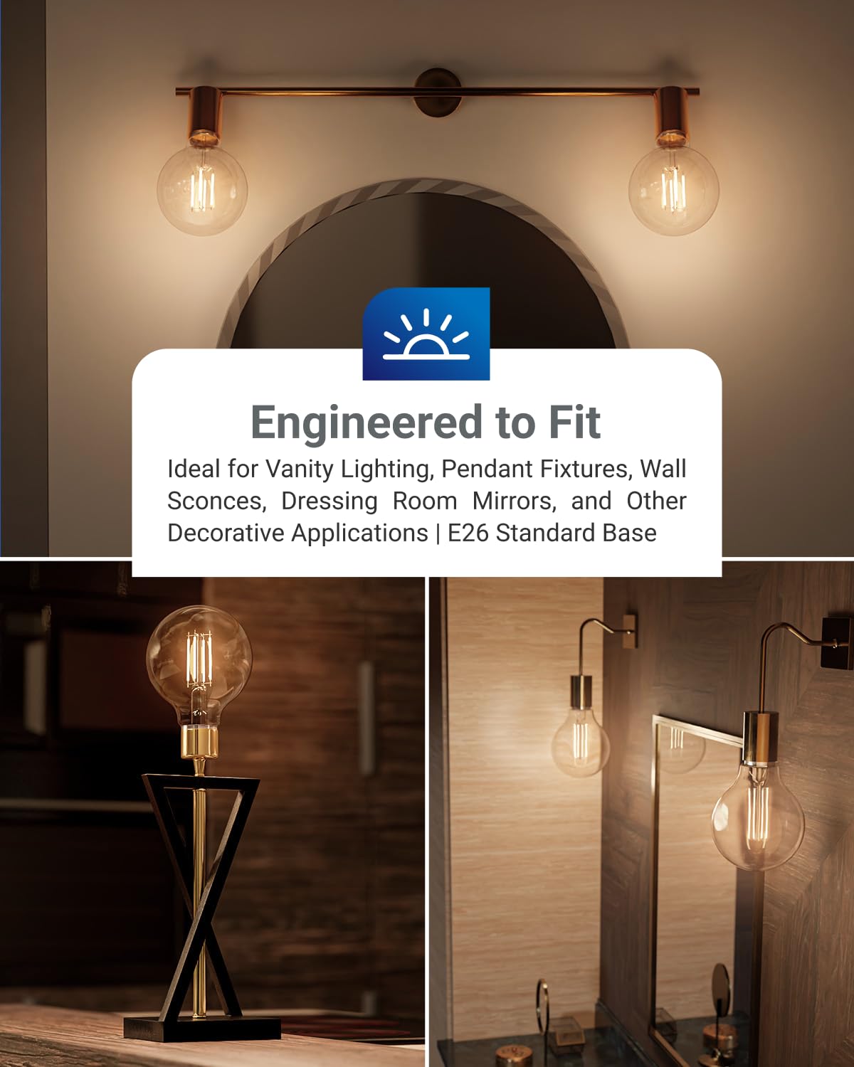 Sunco G25 LED globe delivers 500 lumens for bright, cozy spaces