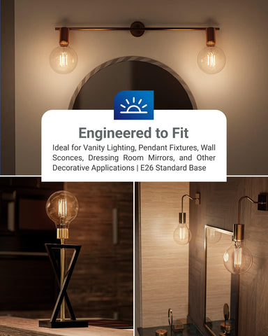 Sunco G25 LED globe delivers 500 lumens for bright, cozy spaces