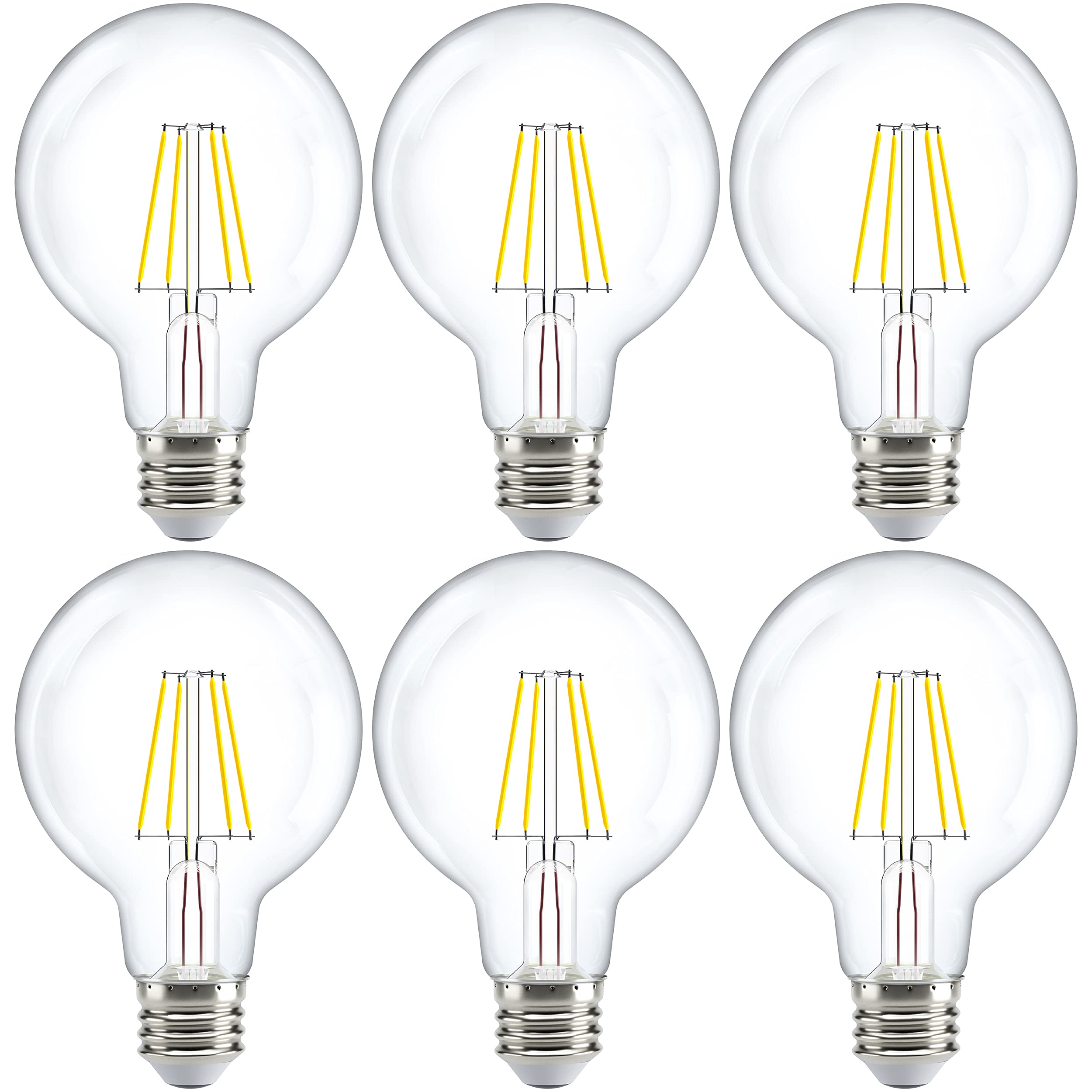Sunco G25 LED globe bulb ideal for vanity lighting with warm glow
