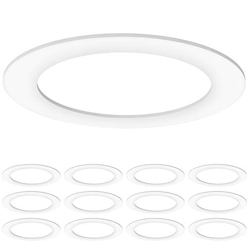 Sunco Goof Ring 8-6 inch outer diameter matte white for seamless ceilings