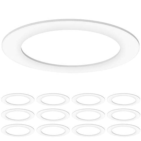 Sunco Goof Ring 8-6 inch outer diameter matte white for seamless ceilings