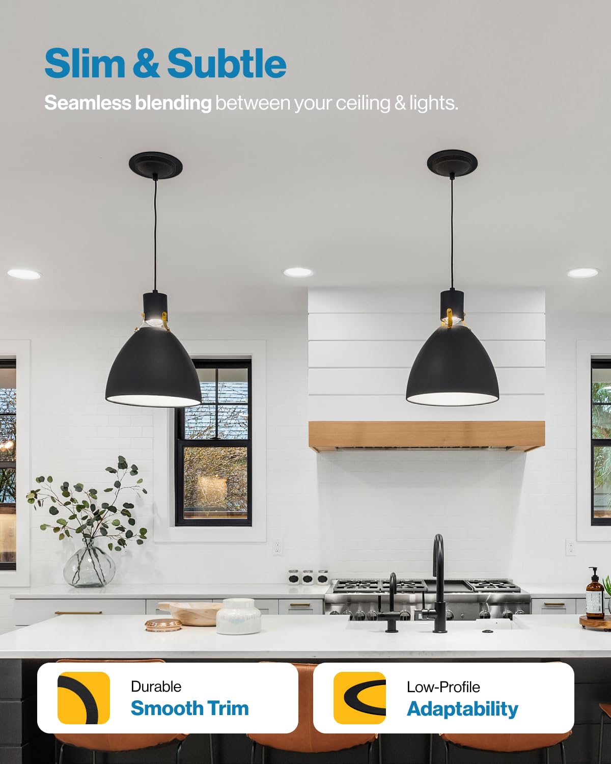 Sunco Goof Ring installs without tools for a quick ceiling refresh.