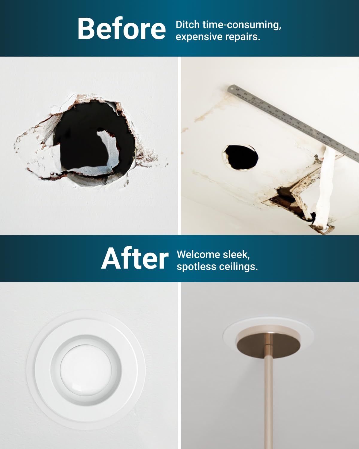 Sunco Goof Ring flush mount installs easily without tools.